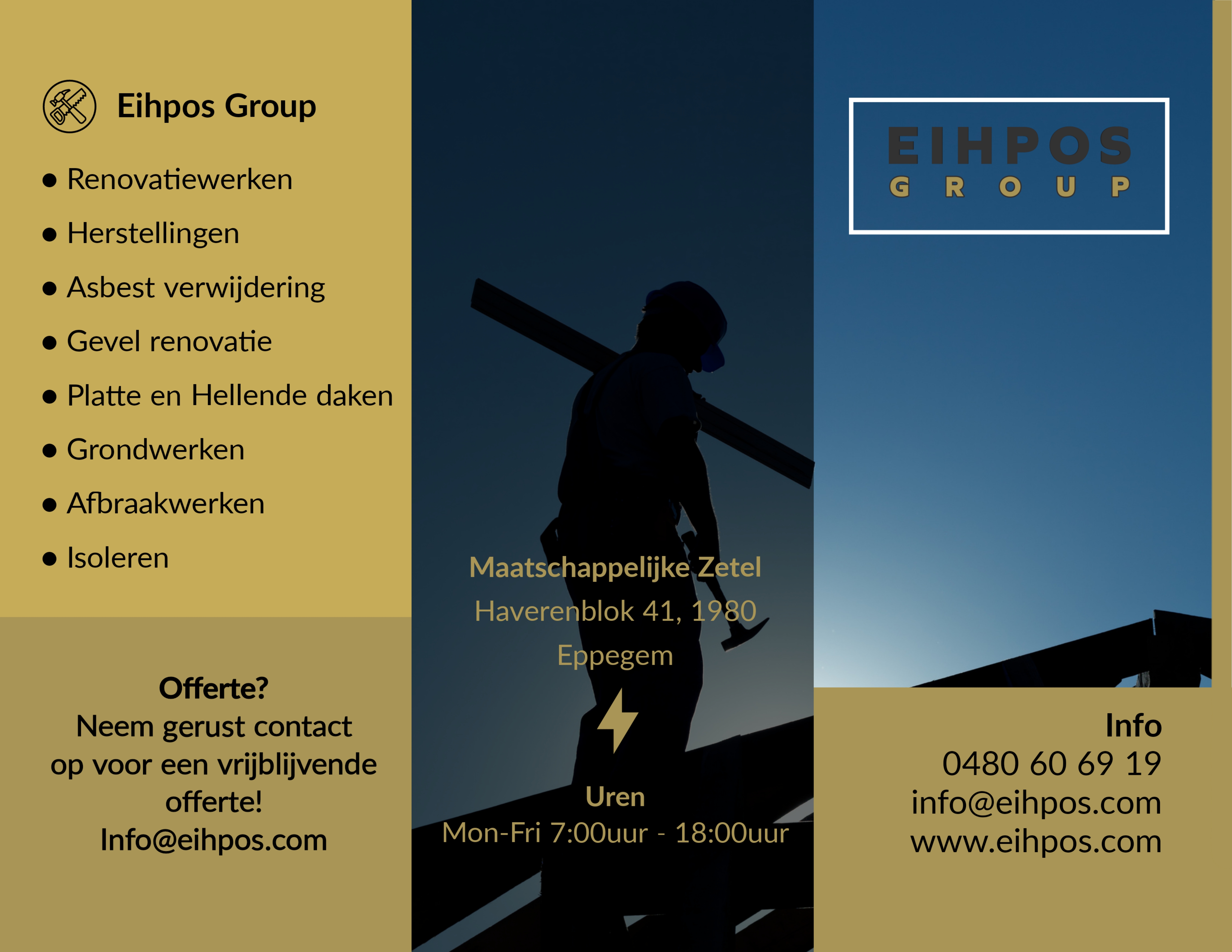 dakwerkers Eppegem | EIHPOS Group